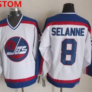 Winnipeg Jets Custom 1979-80 White CCM Vintage Throwback Jersey