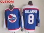 Winnipeg Jets Custom 1979-80 Blue CCM Vintage Throwback Jersey