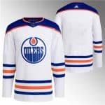 Edmonton Oilers Custom White Stitched Jersey