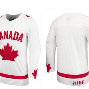 TEAM CANADA ADULT WHITE CUSTOM JERSEY