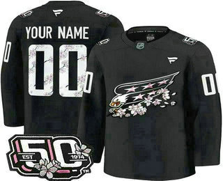 Washington Capitals Customized Black 50th Anniversary Authentic Jersey