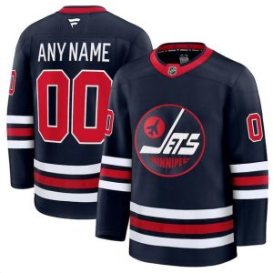 Winnipeg Jets Custom Navy 2024-25 Alternate Stitched Jersey