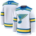 St.Louis Blues Blank White 2024-25 Away Stitched Jersey