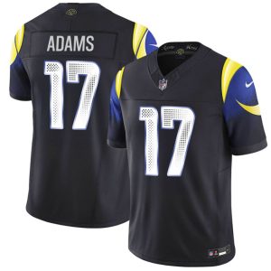 Los Angeles Rams #17 Davante Adams midnight blue 2025 F.U.S.E. ¡°Rivalries¡± Vapor Limited Stitched Jersey
