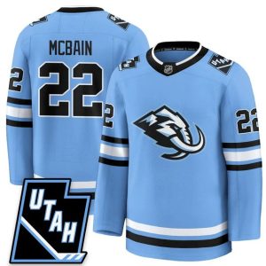 Utah Mammoth #22 Jack McBain 2025 Limited All Stitched Blue Jersey