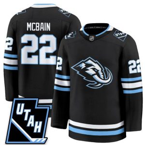 Utah Mammoth #22 Jack McBain 2025 Limited All Stitched Black Jersey
