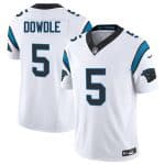 Carolina Panthers #5 Rico Dowdle White 2024 F.U.S.E. Vapor Limited Stitched Jersey