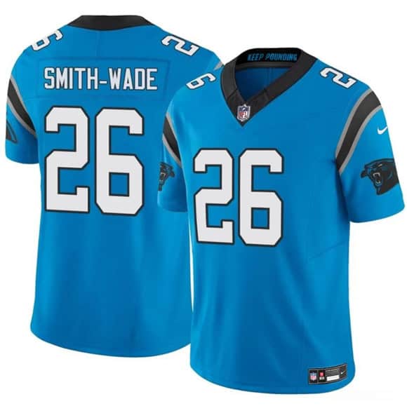 Carolina Panthers #26 Chau Smith-Wade Blue 2025 F.U.S.E. Vapor Limited Stitched Jersey