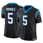 Carolina Panthers #5 Rico Dowdle Black 2025 F.U.S.E. Vapor Limited Stitched Jersey