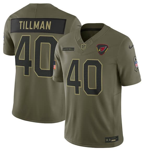 Arizona Cardinals #40 Pat Tillman Olive 2025 Salute to Service Limited Stitched Jersey