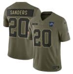 Detroit Lions Custom Olive 2025 Salute To Service Limited Stitched Jersey