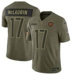 Washington Commanders #17 Terry McLaurin Olive 2025 Salute to Service Limited Stitched Jersey