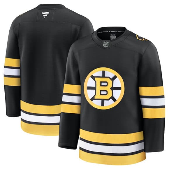 Boston Bruins Blank Black 2025 Home Stitched Jersey