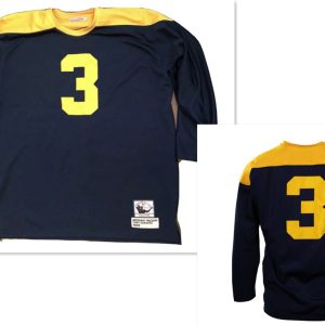 Green Bay Packers #3 Tony Canadeo 1949 long sleeve throwback style jersey