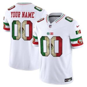 San Francisco 49ers Custom White 2025 F.U.S.E. Mexico Vapor Limited Stitched Jersey