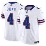 Buffalo Bills #4 James Cook III White 2025 F.U.S.E. Vapor Untouchable Limited Stitched Jersey
