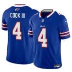 Buffalo Bills #4 James Cook III Blue 2025 F.U.S.E. Vapor Untouchable Limited Stitched Jersey