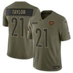 Washington Commanders #21 Sean Taylor Olive 2025 Salute to Service Limited Stitched Jersey
