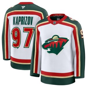 Minnesota Wild #97 Kirill Kaprizov White 2025 25th Anniversary Stitched Jersey