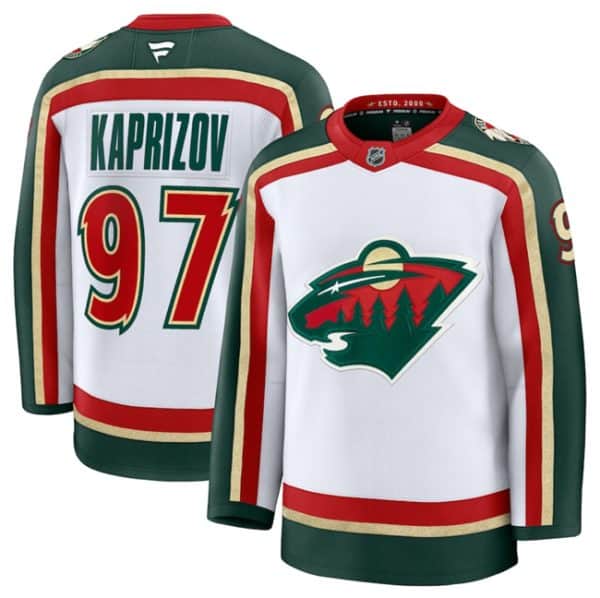 Minnesota Wild #97 Kirill Kaprizov White 2025 25th Anniversary Stitched Jersey