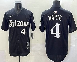Arizona Diamondbacks #4 Ketel Marte Black Vapor Premier Limited Stitched Jersey