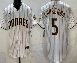San Diego Padres #5 Ramon Laureano White Limited Jersey