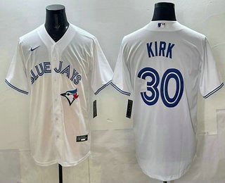 Toronto Blue Jays #30 Alejandro Kirk White Cool Base Jersey