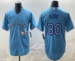 Toronto Blue Jays #30 Alejandro Kirk Light Blue Cool Base Stitched Jersey