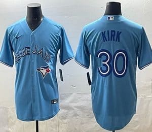 Toronto Blue Jays #30 Alejandro Kirk Light Blue Cool Base Stitched Jersey