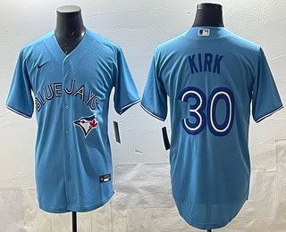 Toronto Blue Jays #30 Alejandro Kirk Light Blue Cool Base Stitched Jersey
