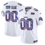 Detroit Lions Custom White 2025 Crucial Catch F.U.S.E. Vapor Limited Stitched Jersey