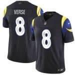 Los Angeles Rams #8 Jared Verse midnight blue 2025 F.U.S.E. ¡°Rivalries¡± Vapor Limited Stitched Jersey