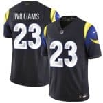 Los Angeles Rams #23 Kyren Williams midnight blue 2025 F.U.S.E. ¡°Rivalries¡± Vapor Limited Stitched Jersey