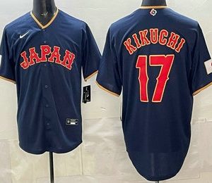 Japan #17 Yusei Kikuchi Navy 2026 World Classic Cool Base Jersey