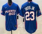 Puerto Rico #23 Fernando Tatis Jr Blue 2026 World Classic Cool Base Jersey