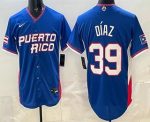 Puerto Rico #39 Edwin Diaz Blue 2026 World Classic Cool Base Jersey