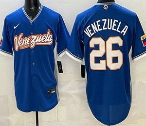 Venezuela #26 Campeones Blue 2026 World Classic Cool Base Jersey