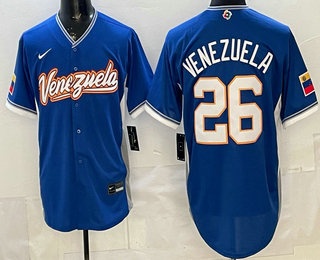 Venezuela #26 Campeones Blue 2026 World Classic Cool Base Jersey