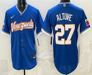Venezuela #27 Jose Altuve Blue 2026 World Classic Cool Base Jersey