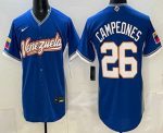 Venezuela #26 Venezuela Blue 2026 World Classic Cool Base Jersey