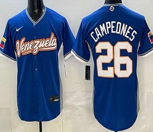 Venezuela #26 Venezuela Blue 2026 World Classic Cool Base Jersey