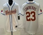 Venezuela #23 William Contreras White 2026 World Classic Cool Base Jersey