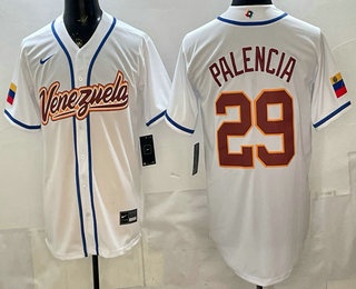 Venezuela #29 Daniel Palencia White 2026 World Classic Cool Base Jersey