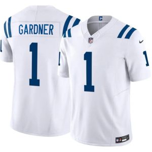 Indianapolis Colts #1 Sauce Gardner White 2025 F.U.S.E. Vapor Limited Stitched Jersey