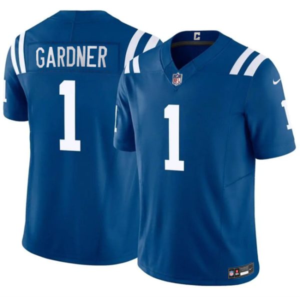 Indianapolis Colts #1 Sauce Gardner Blue 2025 F.U.S.E. Vapor Limited Stitched Jersey