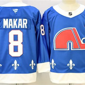 Colorado Avalanche #8 Cale Makar Blue 2025-26 With A Patch Alternate Stitched Jersey