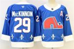Colorado Avalanche #29 Nathan MacKinnon Blue 2025-26 With A Patch Alternate Stitched Jersey
