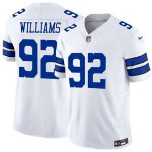 Dallas Cowboys #92 Quinnen Williams White 2025 F.U.S.E Vapor Untouchable Limited Stitched Jersey