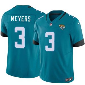 Jacksonville Jaguars #3 Jokobi Meyers Teal 2025 F.U.S.E. Vapor Untouchable Limited Stitched Jersey