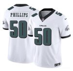 Philadelphia Eagles #50 Jaelan Phillips White 2025 F.U.S.E. Vapor Untouchable Limited Stitched Jersey
